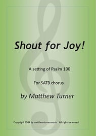 Shout for Joy SATB choral sheet music cover Thumbnail